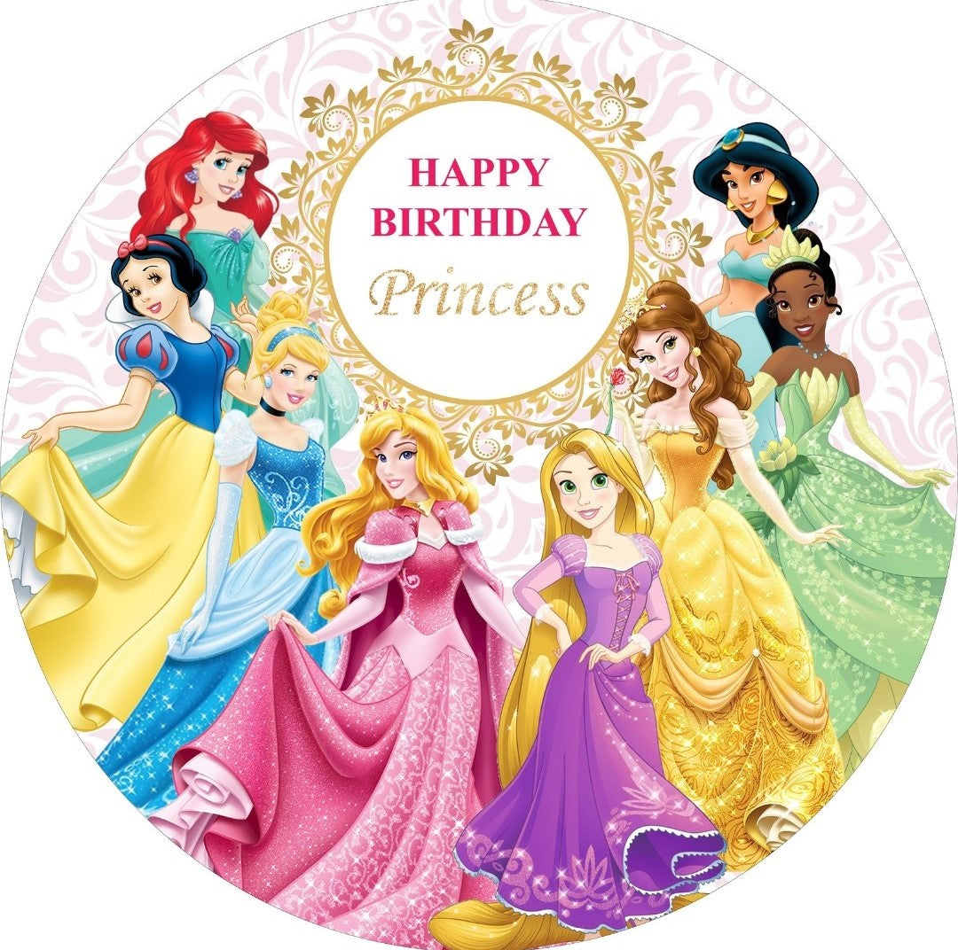 Princess Backdrop with stand Bling Decorations