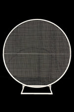 Load image into Gallery viewer, White mesh round frame. Bling Decorations