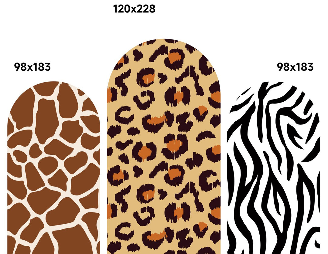 Animal Print Backdrop Bling Decorations