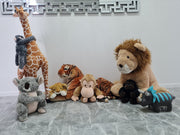 FULL SET OF SAFARI PLUSH ANIMALS. Bling Decorations