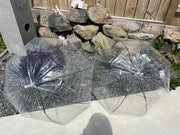 Transparent umbrellas to hire Bling Decorations